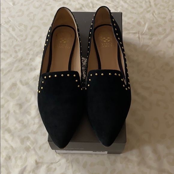 Vince Camuto Shoes - Vince Camuto Black Pointy Toe Flats Size 9.5